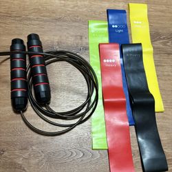Quality Jumprope and Resistance Bands