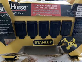 Stanley 32040 Power Horse Grounded 8- Outlet Upright Power Center