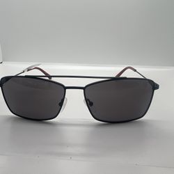 Calvin Klein Men's Matte Black Rectangular Sunglasses - CK18117SSG-002