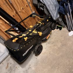 Yardworks 19” 20v Push Lawn Mower w/ Batteries 