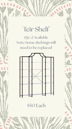 SHELF ( 2 available)