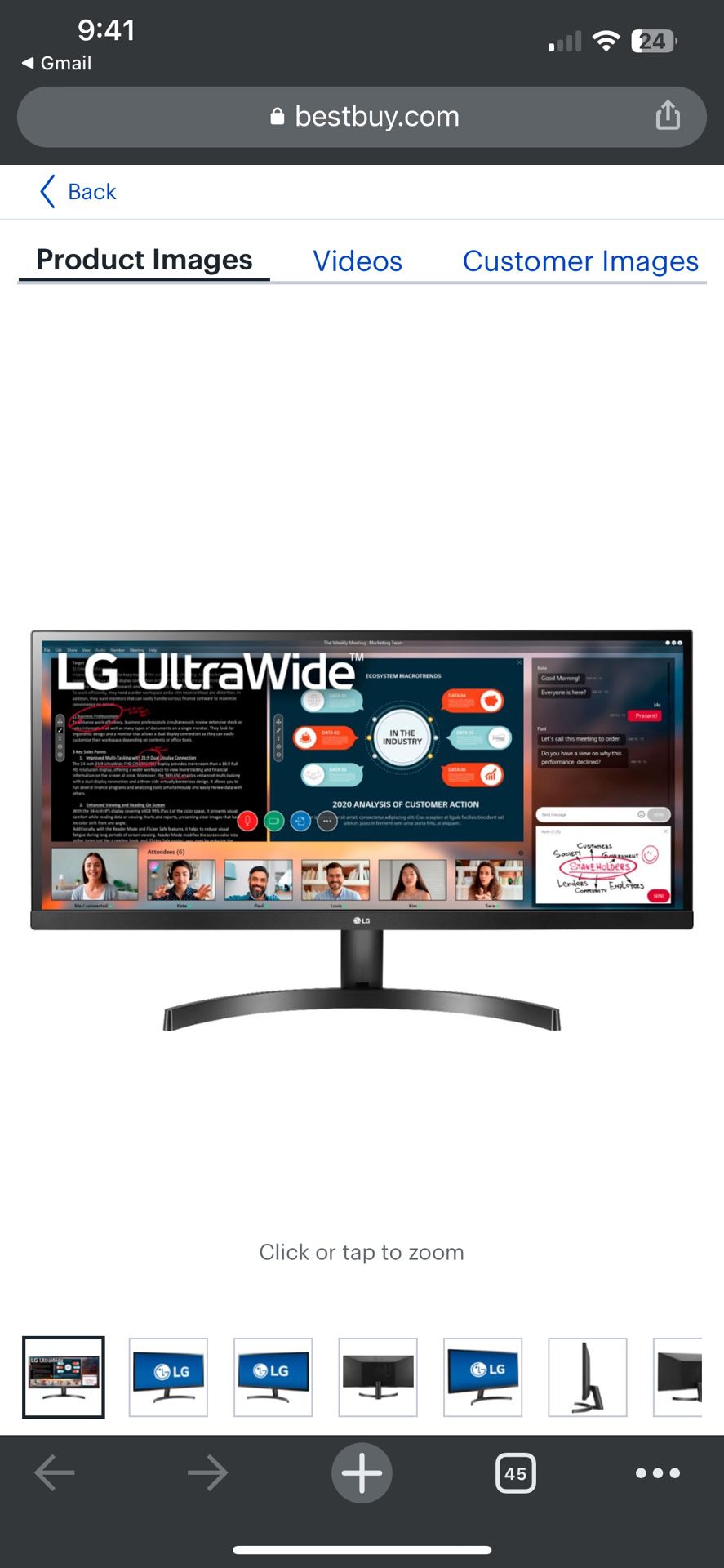 LG - 29" IPS LED UltraWide  Monitor 