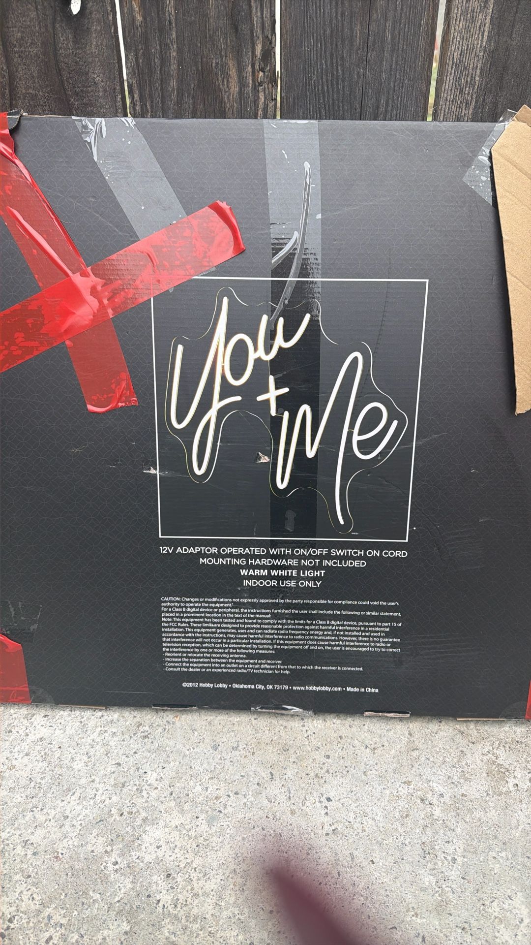 You & Me Sign Neon