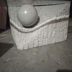 Vintage Postmodern Tessellated Stone Coffee Table