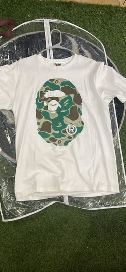 A bathing ape camo logo T-shirt