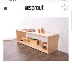 Sprout Kids Montessori Wood Toy Shelf