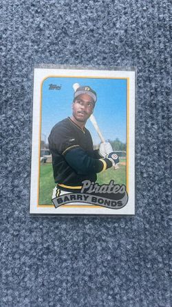 Barry Bonds 1989 Errors Card Blob On Prorated R