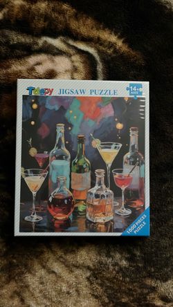 Tdepy 1000-Piece Jigsaw Puzzle Cocktails