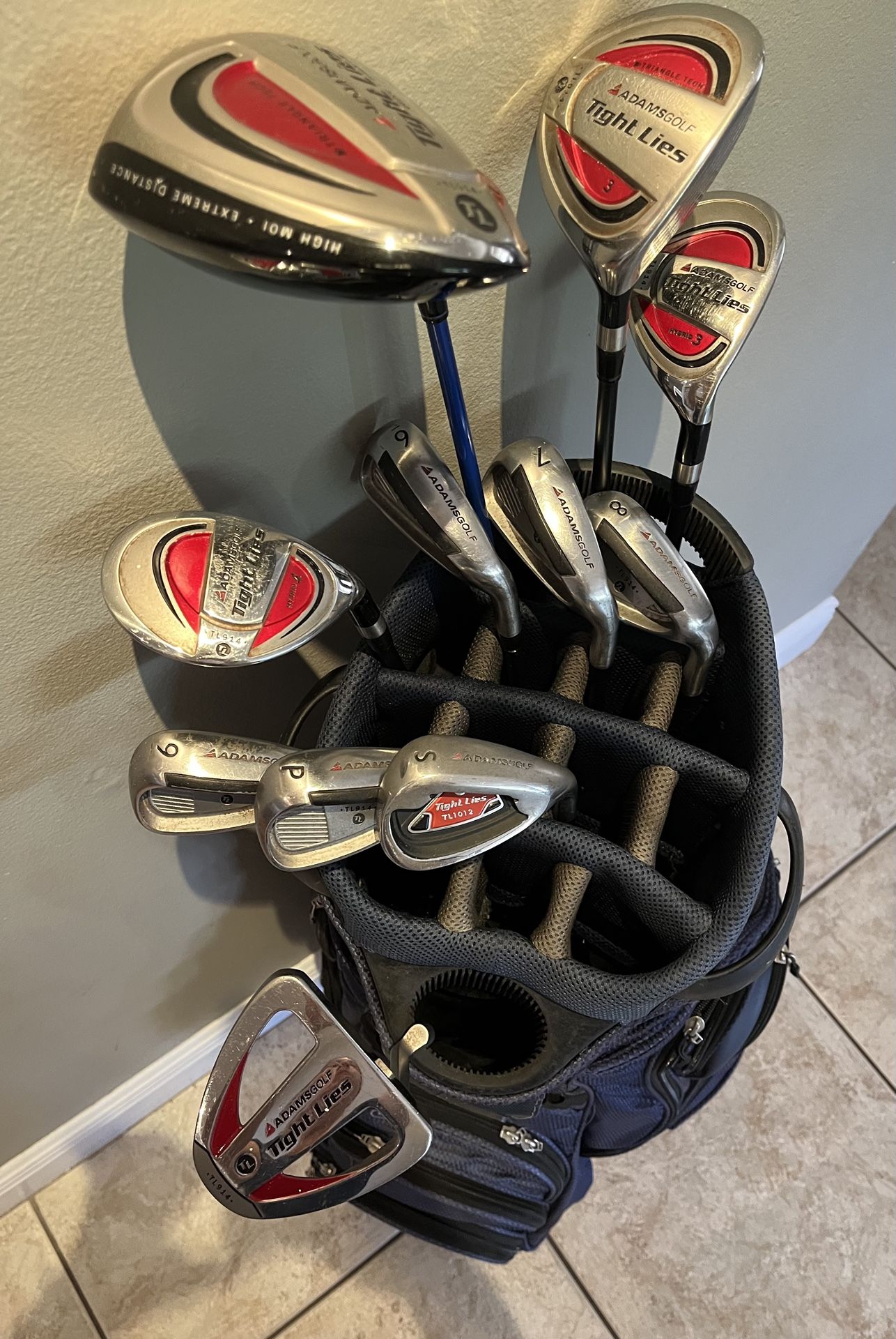 Full Set of Adams Tight Lies Golf Clubs