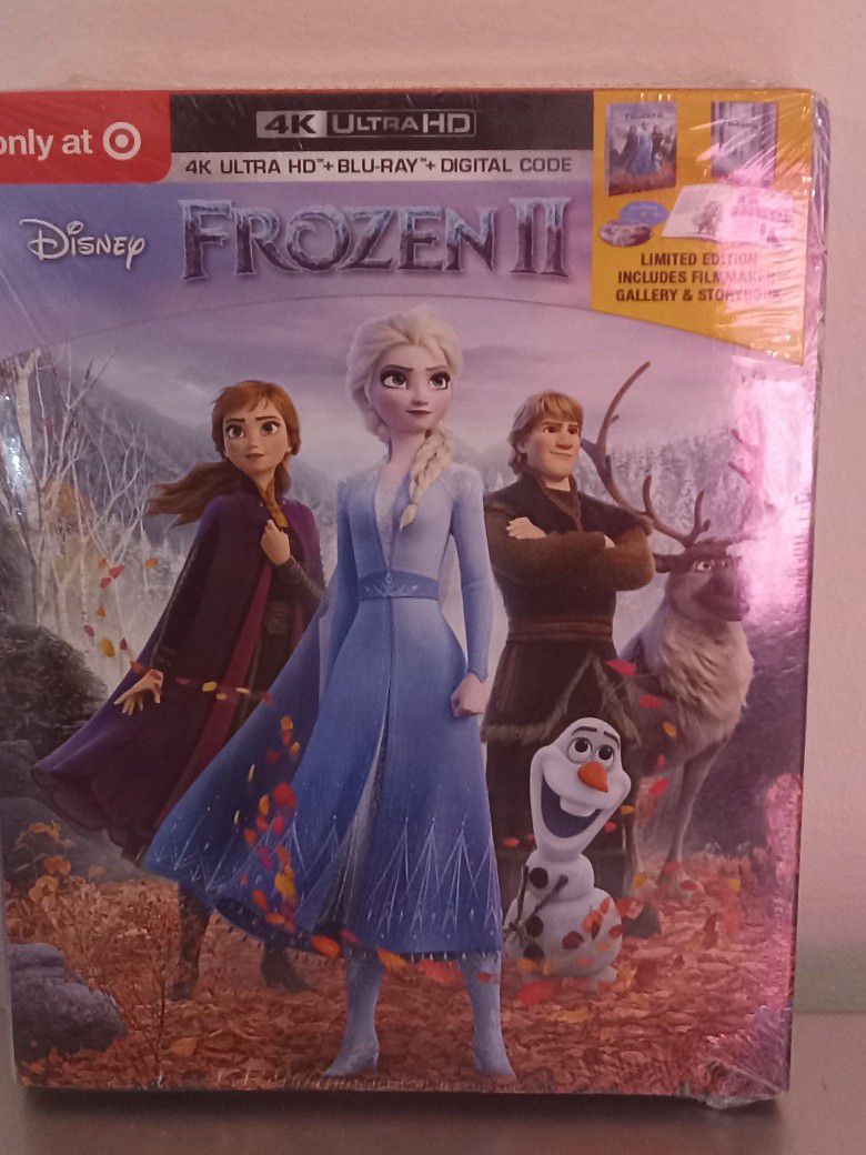 Disney Frozen 2 Limited Edition Target Exclusive 4k Uktra HD+Blu-Ray +Digital Code