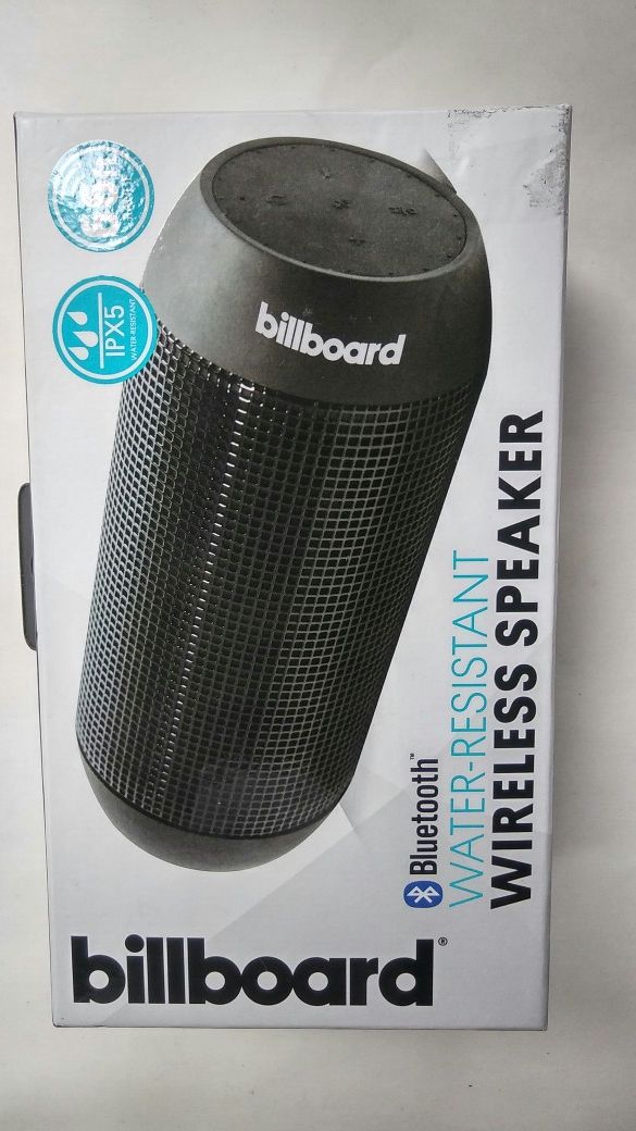 Billboard Wireless Water Resistant Bluetooth Speaker