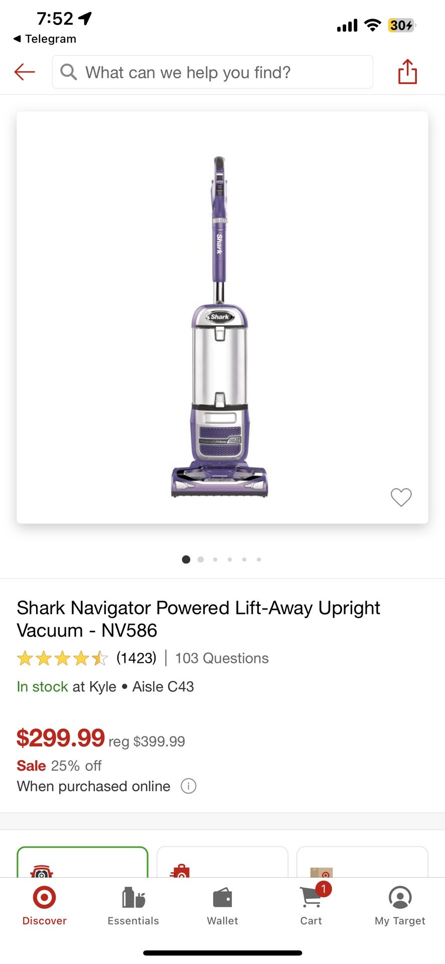 Shark Navigator Powered Lift-Away Upright Vacuum - NV586