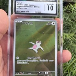 💥CGC Gem Mint 10💥 117/106 Pokémon Slakoth Holo Pokemon Card SV2a💎