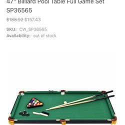 Kids Pool Table 