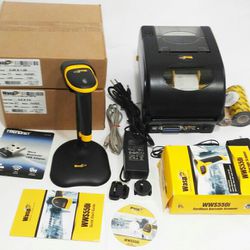 Like New Wasp Thermal Barcode Printer & Hand Barcode Scanner, Etc.
 