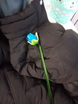 Artificial Blue Rose with Green Stem