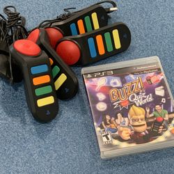 Buzz! Quiz World PS3 Playstation 3 ( X4 BUZZER controllers included)