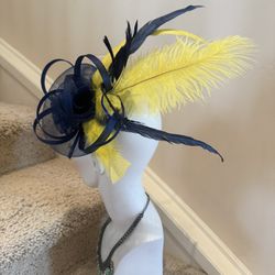Blue Fascinator 