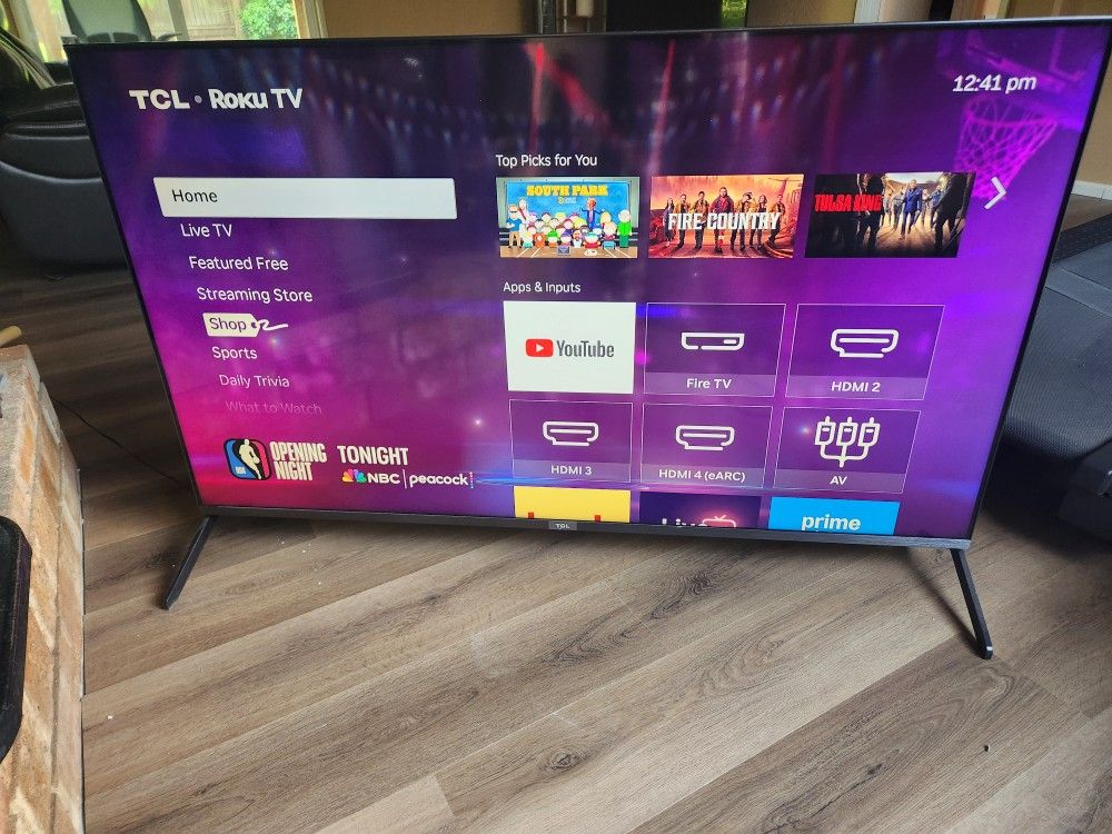 TCL 55" Class 6 Series 4k QLED Dolby Vision Roku Smart Tv