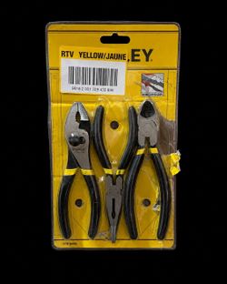 Stanley 3-Piece Pliers Tool Set – Slip Joint, Needle Nose & Cutter