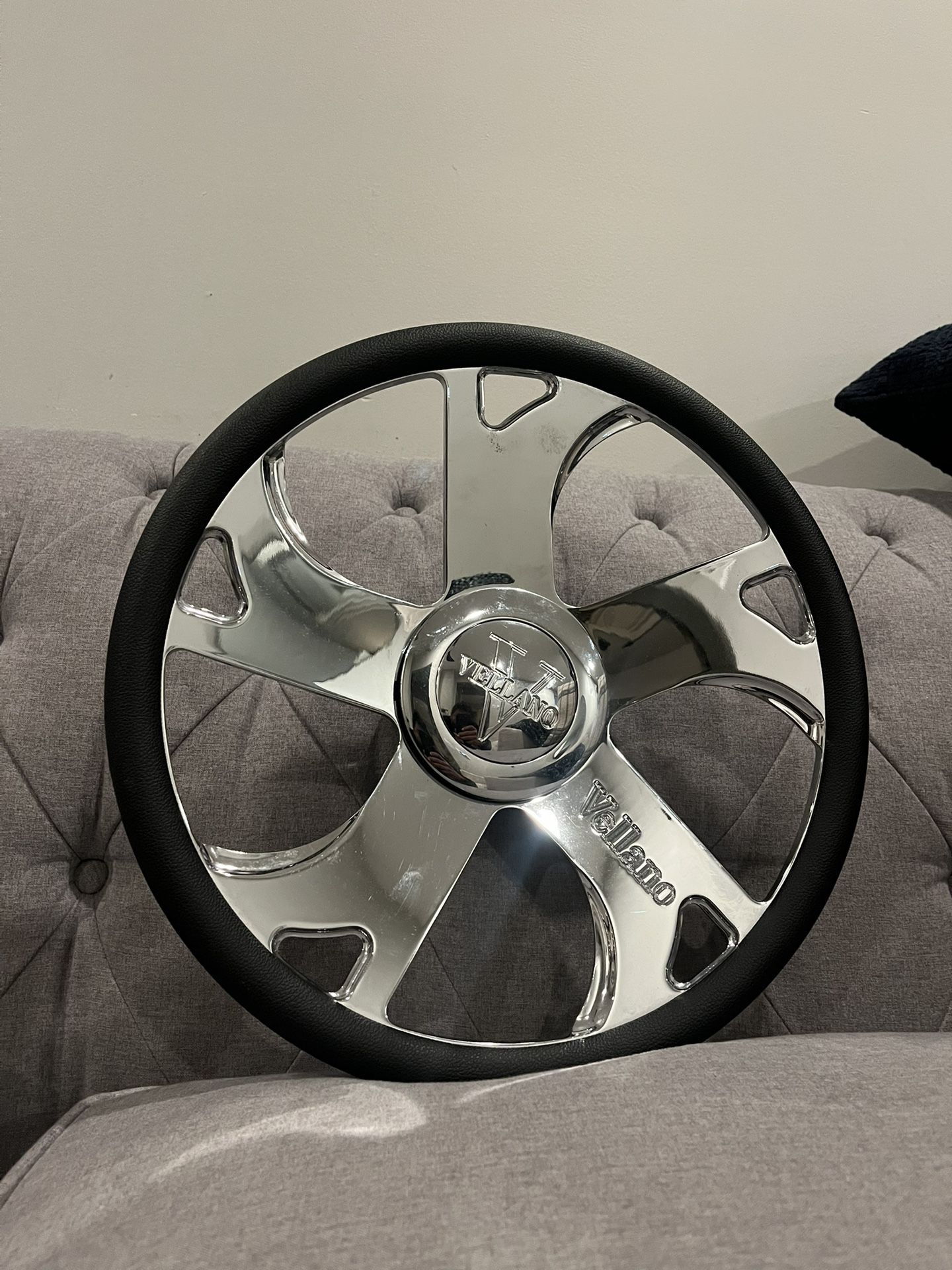 Full Chrome Custom Built Vellano VTG Steering Wheel