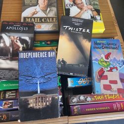 20 VHS Tapes And CDs