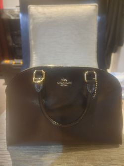 Burgundy Coach Sierra Satchel Purse