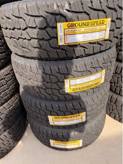 275/55r20 Ground speed tires nuevas con 50,000 millas de garantía las 4
