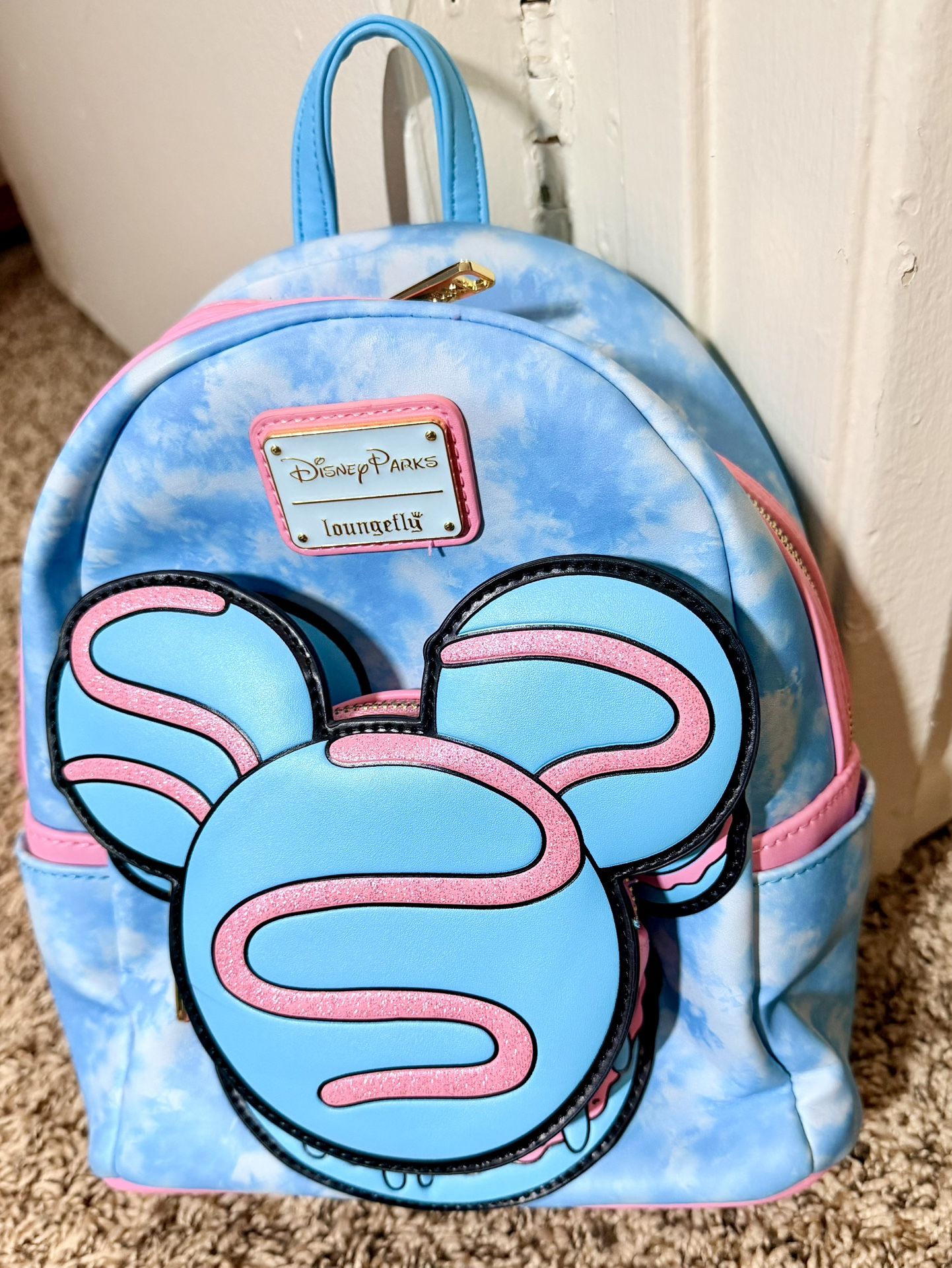 Loungefly Disney Park Exclusive Blue & Pink Mouse Backpack