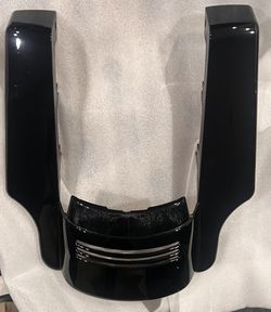 Vivid Black Stretched Fender Extension 09/25 Harley-Davidson Touring