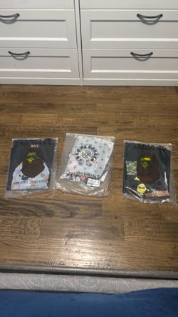 Bape and chrome heart shirts all 3 for $100 size M