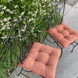Cushioned Iron Chairs