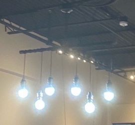 Industrial Pendant Light Fixture with Bulbs