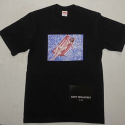 New Supreme Float Tee Black/White Small/ Medium @HYPETREASURES 