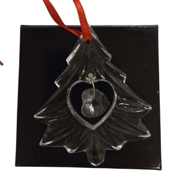 Vtg Gorham Christmas Tree Ornament Dangle Heart 