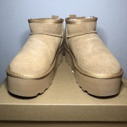 Women's Ultra Mini Platform Fashion Boot Classic Short Ankle Boot Cloud Warm Fur Lined Snow Boots