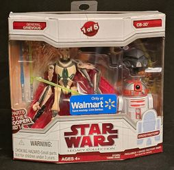 Star Wars 2pk General Grievous & CB-3D 1 of 5 Walmart Exclusive Droid Factory Legacy Collection
