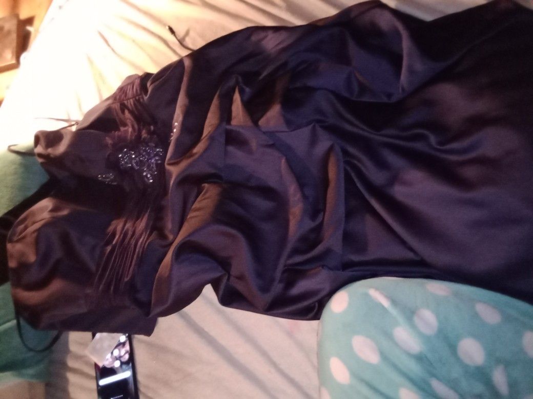 David's Bridal Bridal Dress Size 14 Purple