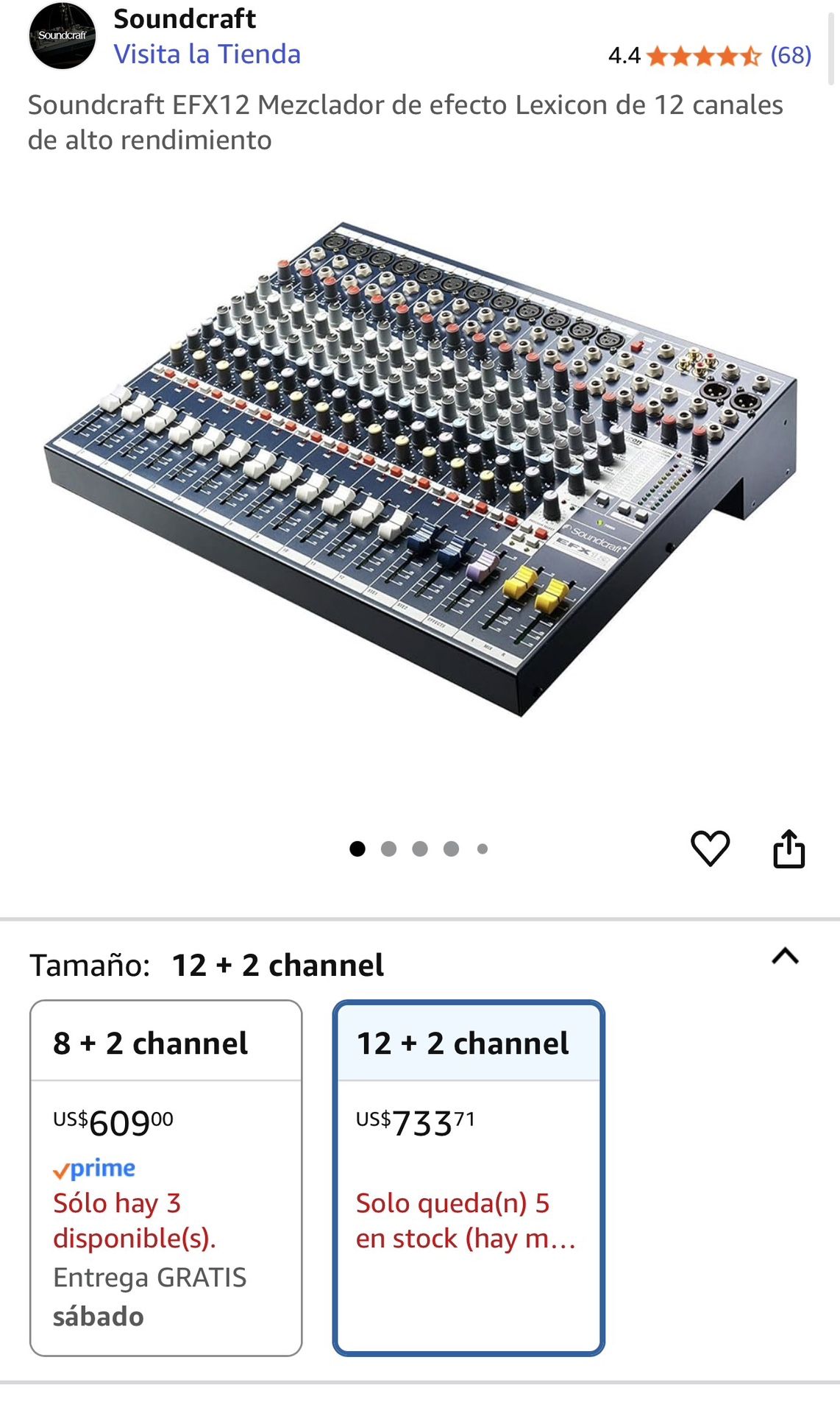 Soundcraft EFX12 12-channel Mixer with Effects