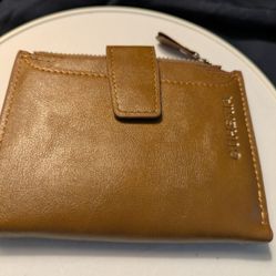 Brown men's leather wallet