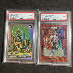 Burrow Red Wave Auto Psa 9 And Love Downtown 