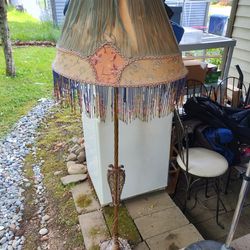 Antique Lamp With Tassels