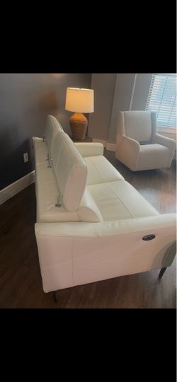 Leather Reclining Sofa (High Quality)