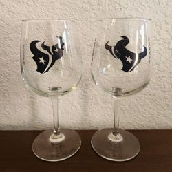 NFL Houston Texans 12oz Wine Glasses