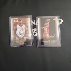 2 Lebron James Upper Deck Rookie Cards 2003