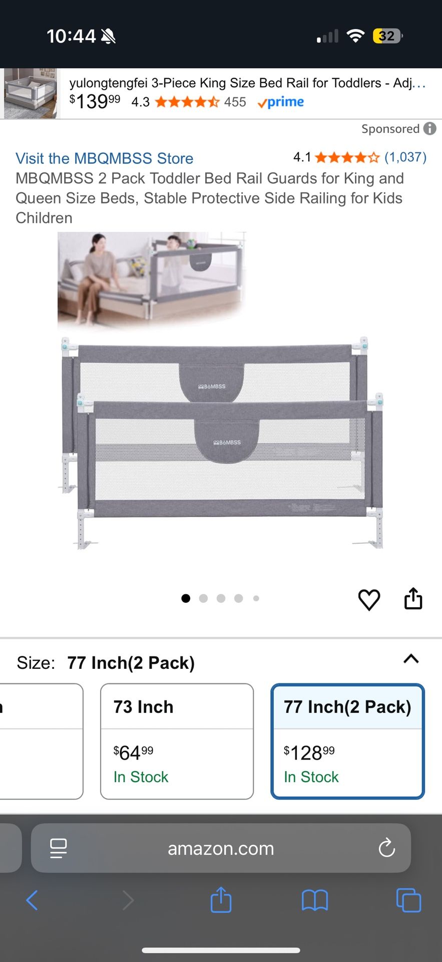Baby Bed Rails