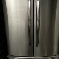 Steel Maytag Double Door Bottom Freezer Refrigerator 