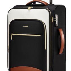 LOVEVOOK Carry On Luggage 22x14x9 20 Inch Softside Suitcases Spinner Carry on Suitcase Airline Approved Lightweight Large Capacity with TSA Lock Water