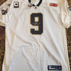 Signed Drew Brees Superbowl XLIV Men's 54 Jersey with tag #2