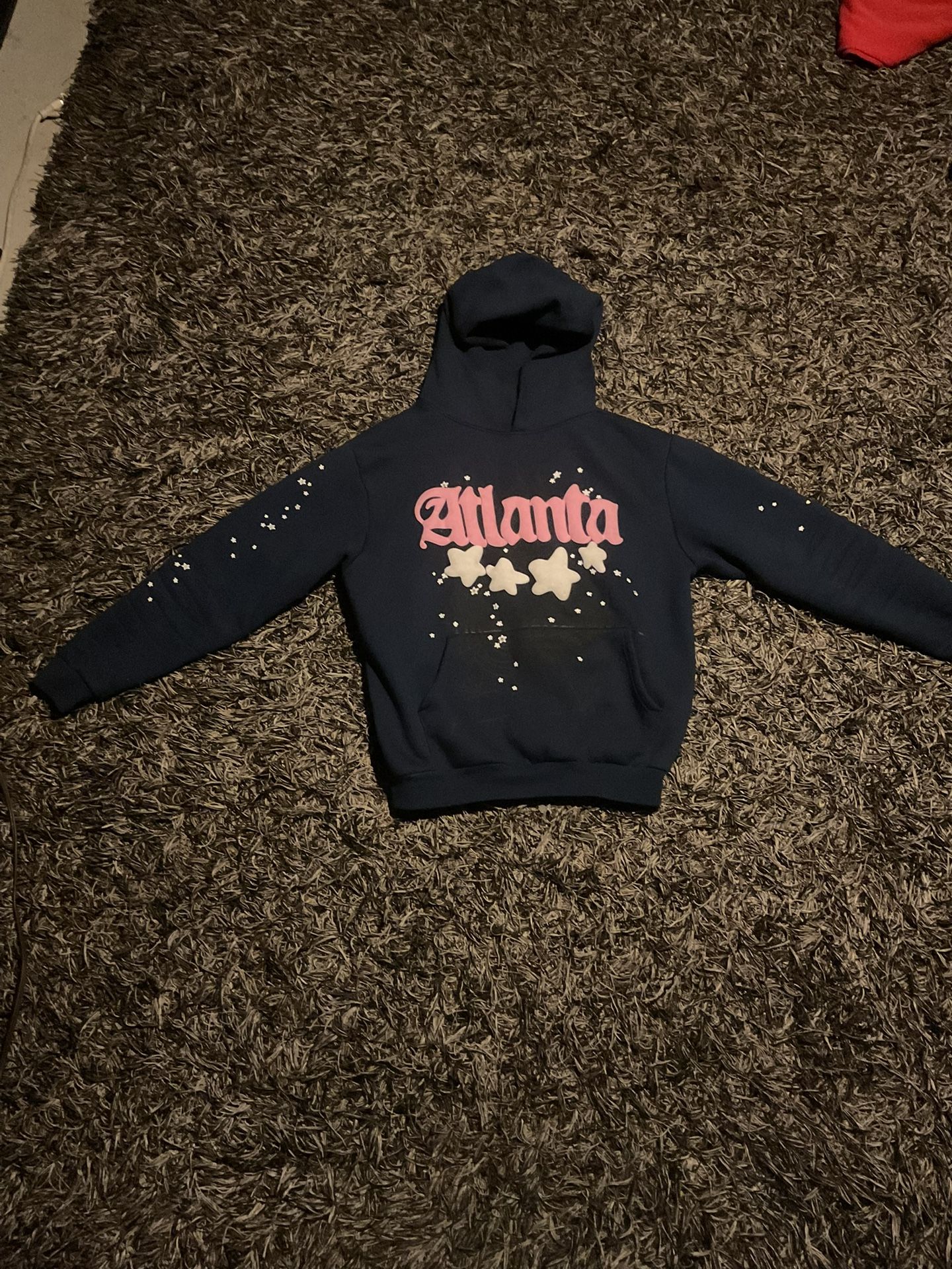Sp5der Atlanta Hoodie Navy blue